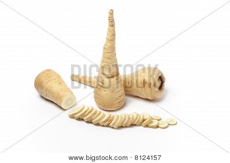 ทั้งหมด และหั่นบาง ๆ parsnip