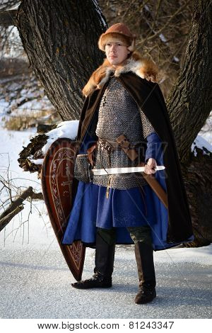 Old Russian Warrior Historical Reconstructor