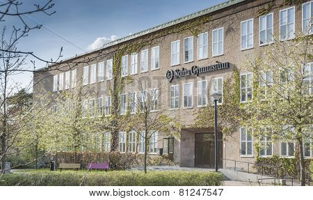 Exterior Solna Gymnasium Highschool Sweden