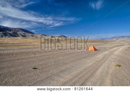 Arid Landscape In Tajikistan