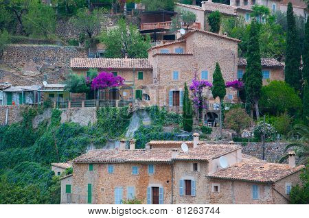 Deia picturesque traditional dry stone architecture