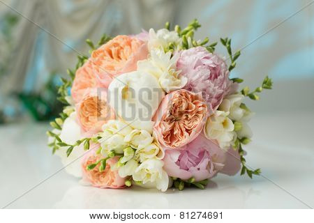 Bride's Bouquet on Table