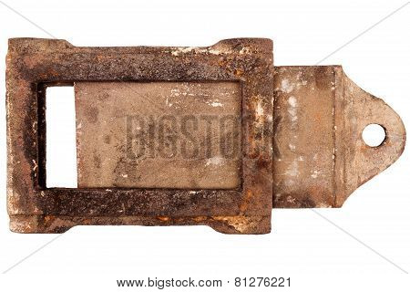 Rusty Vintage Stove Damper