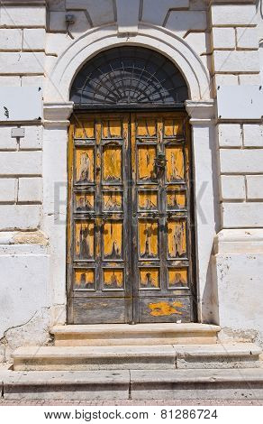 Historical palace. Laterza. Puglia. Italy.