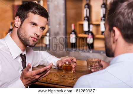 Spending Night In Bar.