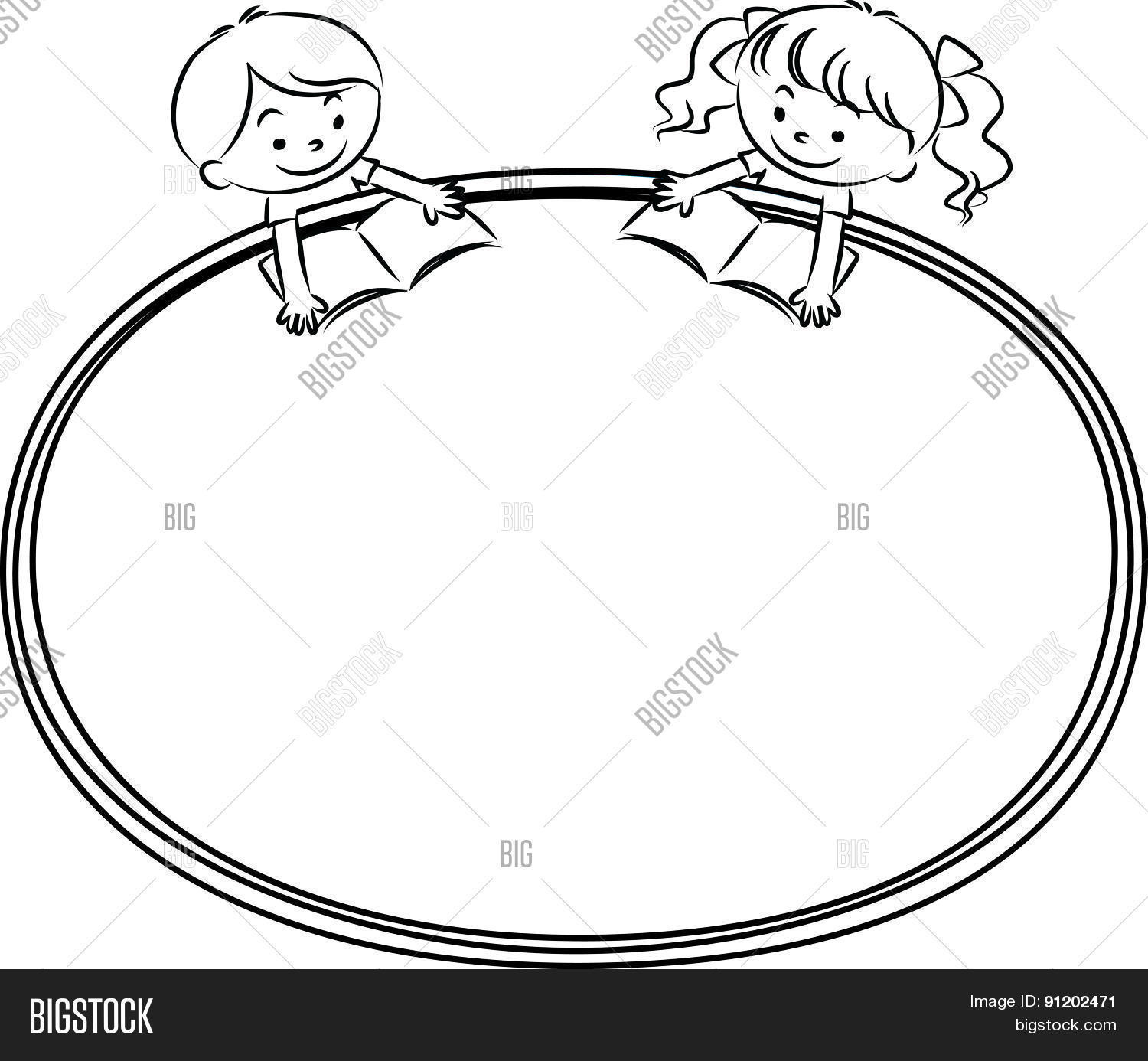Kids Reading Witn Vector &amp; Photo (Free Trial) | Bigstock