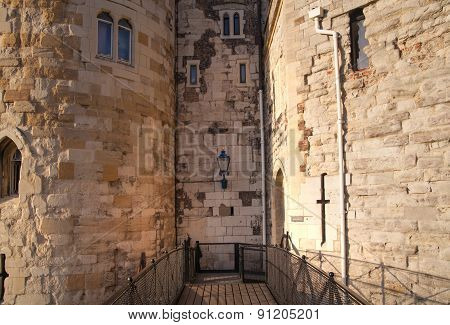 LONDON, UK - APRIL15, 2015: Tower of London (started 1078), fortress and house of Royal Crown Jewels