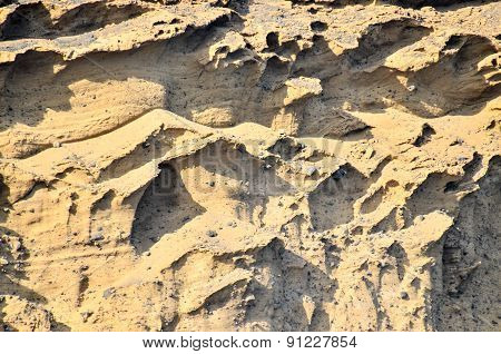 Volcanic Rock Basaltic Formation in Gran Canaria