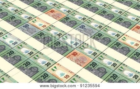 Nigerian nairas bills stacks background.