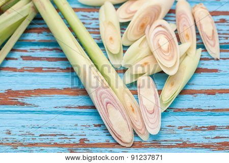 Lemongrass Slice Aromatic  Fresh Fragrant  Tom Yam Ingredient