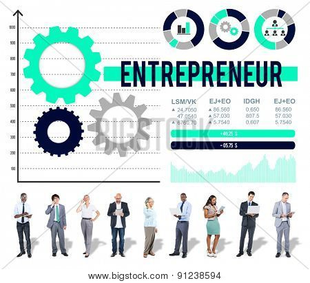 Entrepreneur Dealer Marketing Promotor Seller Concept