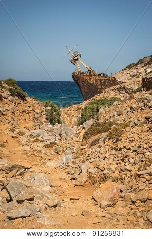 Shipwreck, Amorgos, Cyclades, Greece