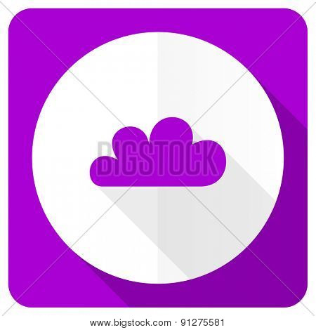 cloud pink flat icon waether forecast sign 