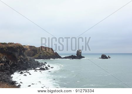 Winter Landscapes In Jeju Island