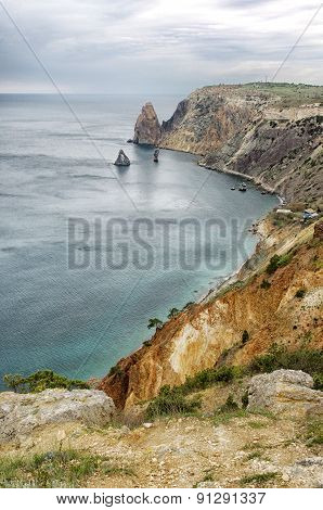 Sea Landscape With Rocks