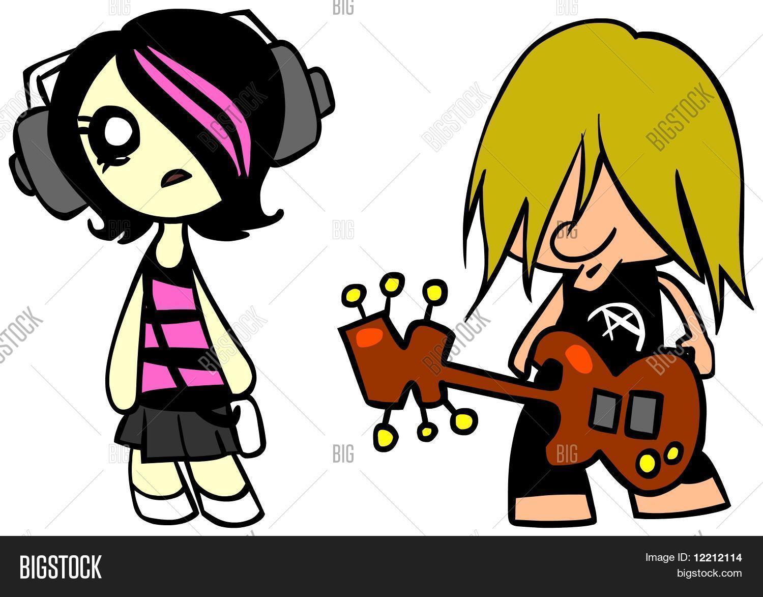 Emo Girl Punk Guy Image &