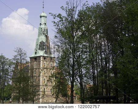 the Castle of raesfeld in the german muensterland