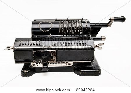 Mechanical arithmometer - calculator made in USSR
