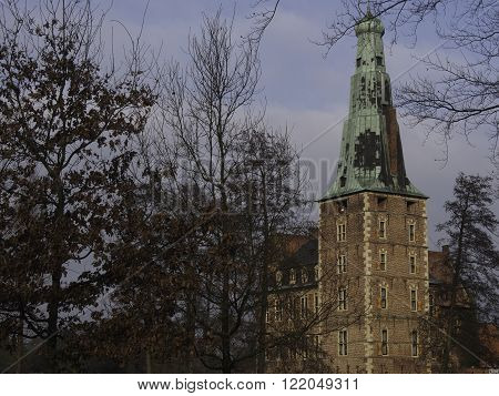the Castle of raesfeld in the german muensterland