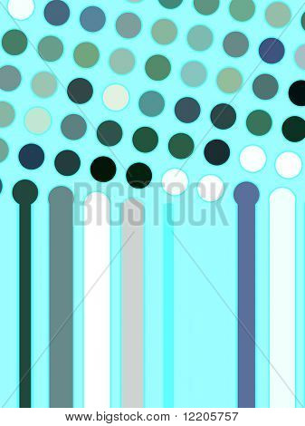 Stripe and dot pattern