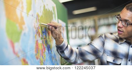 Teacher Teach Teaching Geography Global Lesson Concept