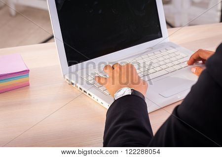 business woman. The girl in the office engaged in accounting.
** Note: Shallow depth of field