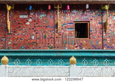 Wat Xieng Thong Buddhist temple in Luang Prabang World Heritage Laos
