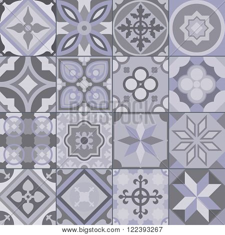 Geometric tile pattern. Abstract seamless vector illustration