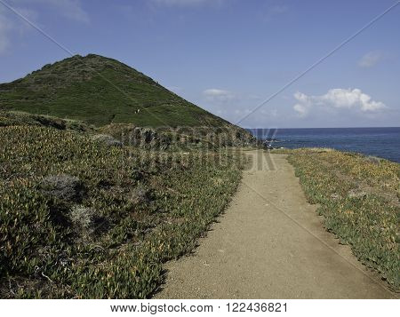 the coastline of the Island of corsica