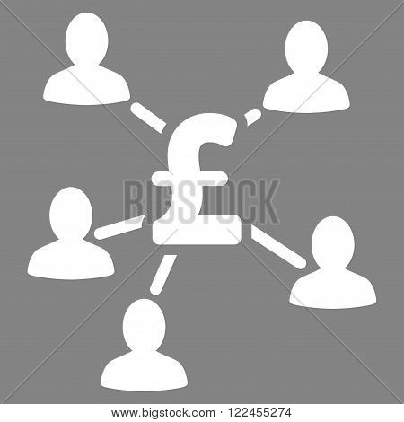 Pound Payment Clients vector icon. Pound Payment Clients icon symbol. Pound Payment Clients icon image. Pound Payment Clients icon picture. Pound Payment Clients pictogram.