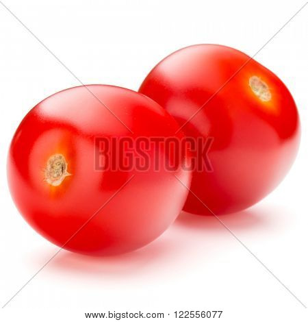 fresh cherry tomato isolated on white background cutout