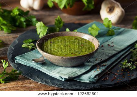 Raw Organic Green Chimichurri Sauce Ready to Use