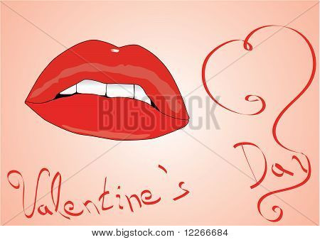 Valentine læber vektor Eps8