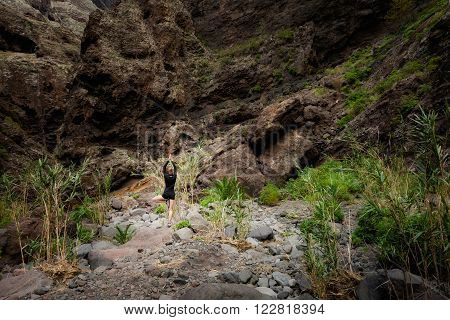 Yoga Session On Tenerife Rocks