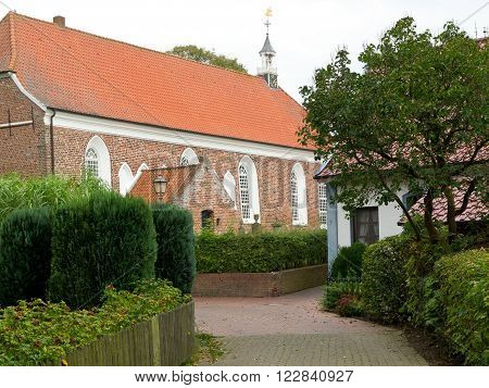 the small village of greetsiel the german sea