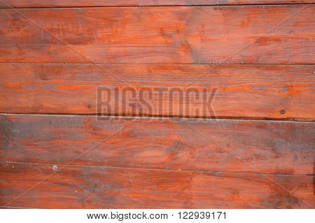 Wall of painted wooden boards as a background.
