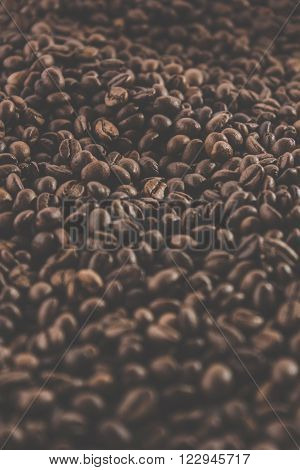 roasted coffee beans, can be used as a background