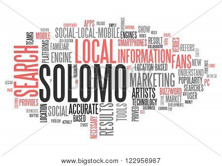 Word Cloud with Solomo Marketing related tags