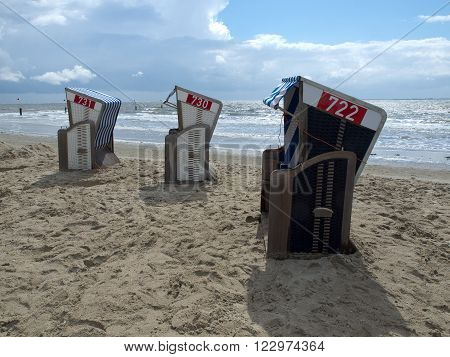 the Island of Norderney in the North sea