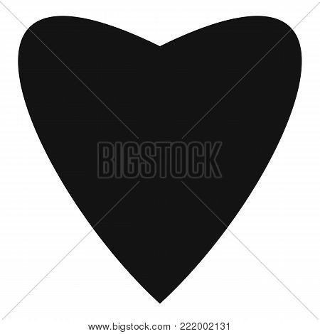 Proud heart icon. Simple illustration of proud heart vector icon for web.