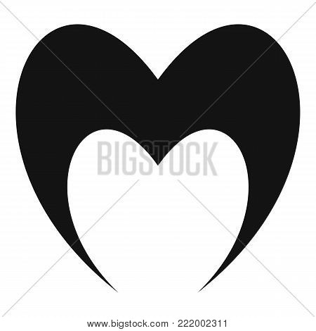 Prophetic heart icon. Simple illustration of prophetic heart vector icon for web.