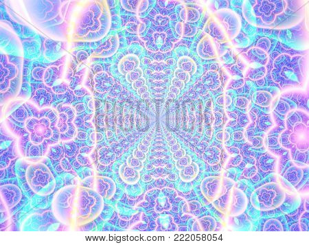 Shine Concentric Astral Shine Background   - Fractal Art