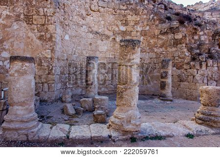 Herodium Archaeological Site Herodes Palace In The Judean Desert