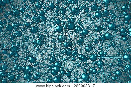 3D Fractal Rendering Molecular Atomic Crystal Ctructure