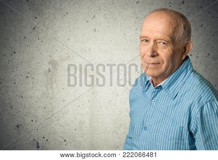 Man senior portarait senior adult senior citizen grey hair old age