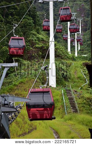 Genting Highlands, Malaysia - November 2, 2017: Awana Skyway At Genting Highlands