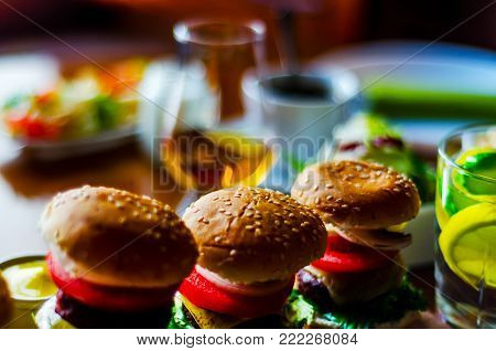 Tasty And Colorful Drinks Based On Various Alcohols, Syrups And Liqueurs, Unique Effect Of The Barte