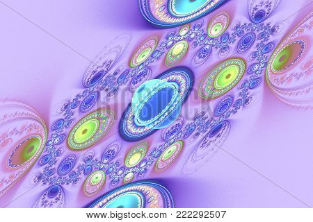 Fractal mathematic algorithm generated art picture illustration can illustrate universe 3D digital art galaxy universe illustration.
