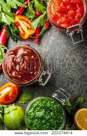 Set Of Three Indian Chutney