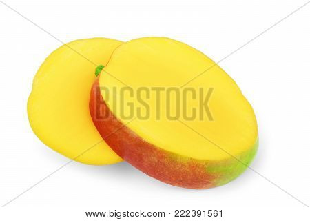mango isolated on white background with clipping path